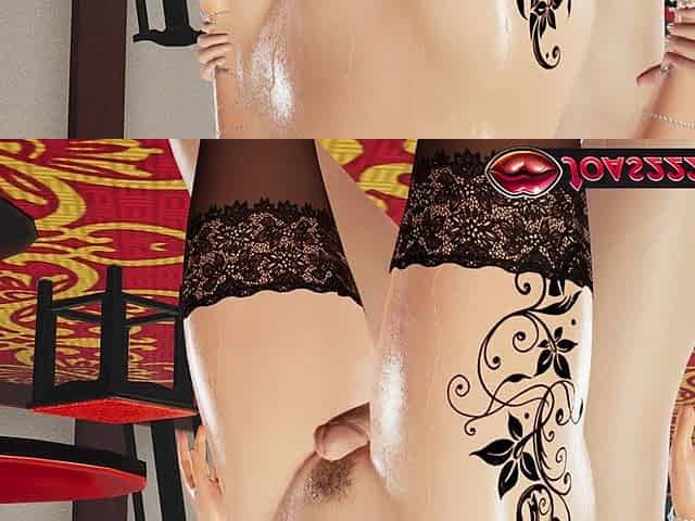 Wet Japanese Girl Ishimaru Maki in Nylon Stockings 3D Hentai Standing Doggystyle Fuck for Her Wet Tight Pussy, and POV Anal