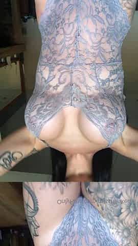 Big boob brunette masturbates on webcam