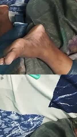 Nattukattai Tamil Aunty on Bed