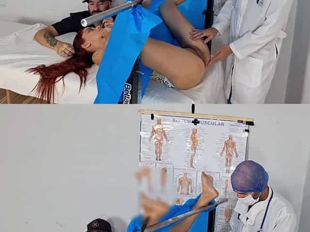 Cuckold takes wife to clandestine gynecologist!