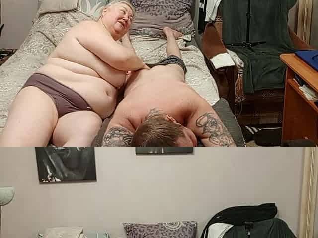 Stepmom Gave Massage and Blowjob with Cum Swallowing