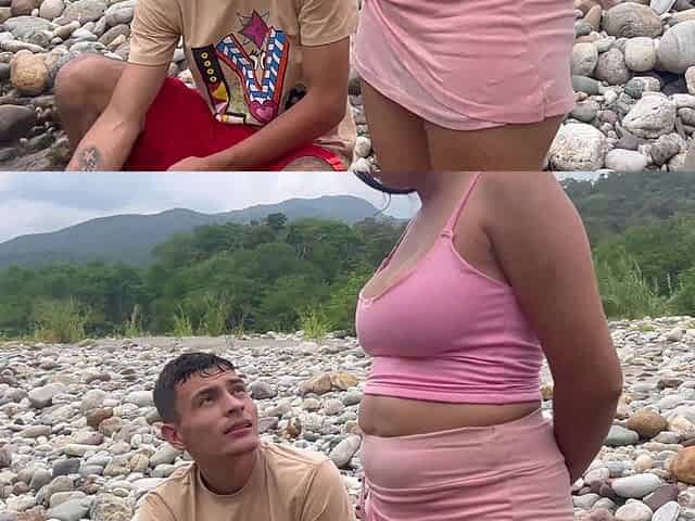 I Teach Young Latina How to Catch Fish and Then Fuck Her and Cum in Her Tight Pussy