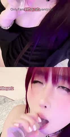 Japanese teen hello mikity toyed and facialized