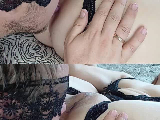 Wife gets banged with tongue and penis in the booty