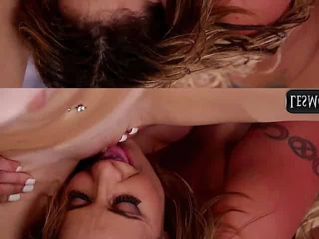 Large Boobas MILFy Blondies vs Young Cuties in Kinky Glamour Lesbo Sex Sessions