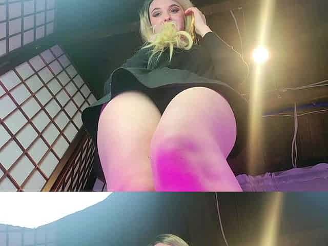 Sexy amateur blonde fingers and toys her wet pussy