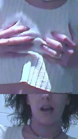 Amateur masturbation in the bathroom