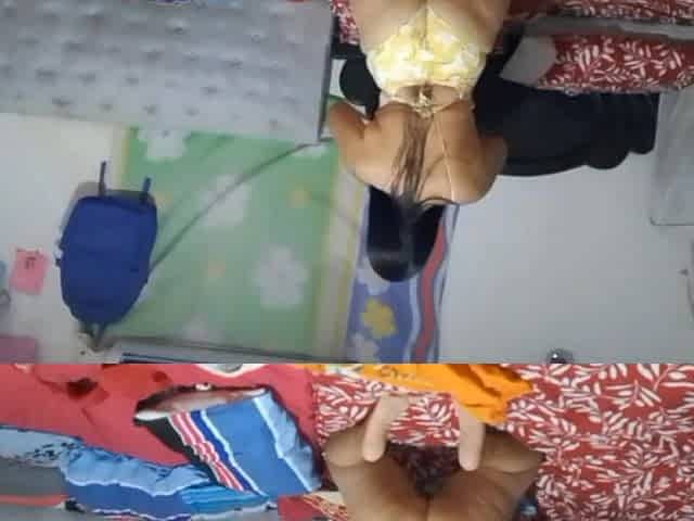 The Stepson Likes to See His Stepsister's Ass While She Tidies up the Room