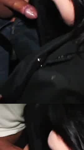 Busty MILF Slut Kaicee Marie Gets Her Face Covered in Cum After Sucking off Some Horny Doggers