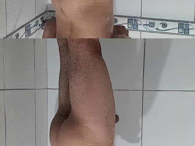 I was taking a shower and I was lewd