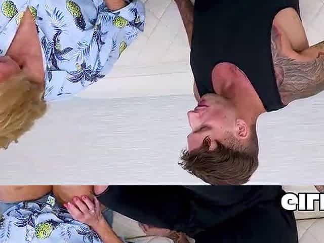GilfAf- Desiree Eden Gives Oral job and Balls-Unfathomable Ride for a Spunk fountain