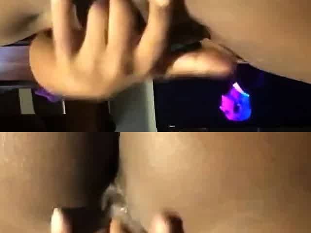 Ebony Amateur Claudia's Loud Solo Orgasm