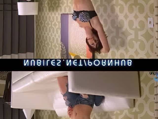 Ribald teen Alana Rains spanks herself as this babe dildos her vagina