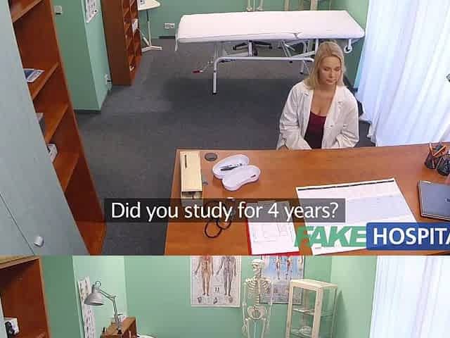 FakeHospital Fresh nurse takes double spunk flow from lascivious Dr