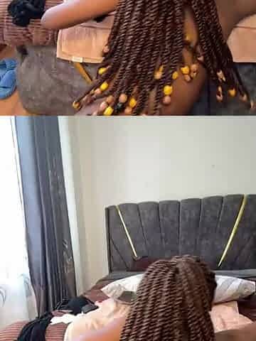 Amateur black couple had fun in bedroom