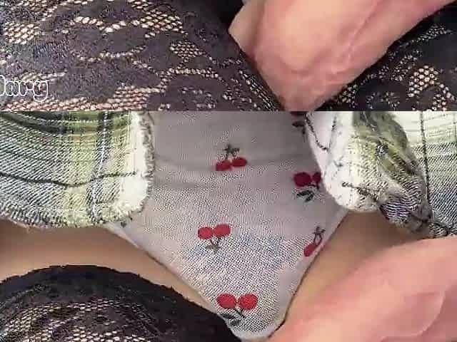 ORIENTAL STRANGER IN BUS USE MY PANTS FOR SPUNK FLOW
