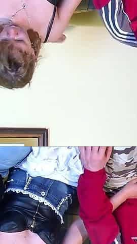 Two German friends order a blonde slut and fuck her properly