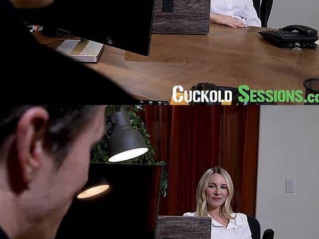 CUCKOLD SESSIONS - Bunny Madison Gets Banged By Boss During the time that Cuckold Spouse Watches