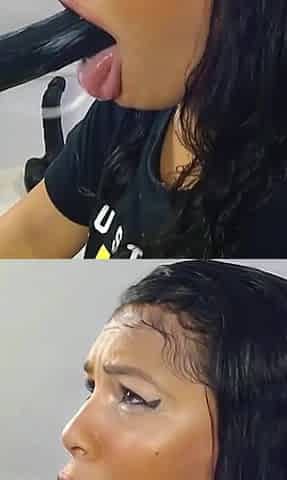 Hungry Ana Explodes Semen on Her Pretty Face While Fucking Herself with Her Sex Machine