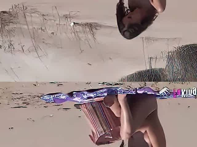 Ainara Reina - Spanish teen seduces a stranger on the beach
