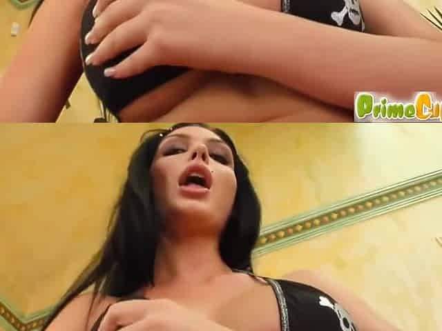 Brunette Looks So Good With A Dick Spreading Her Ass - Roxy Panther