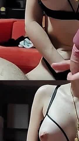Erotic Masseuse Rubs Her Pussy on Her Client's Cock and Jerks Him Hard!