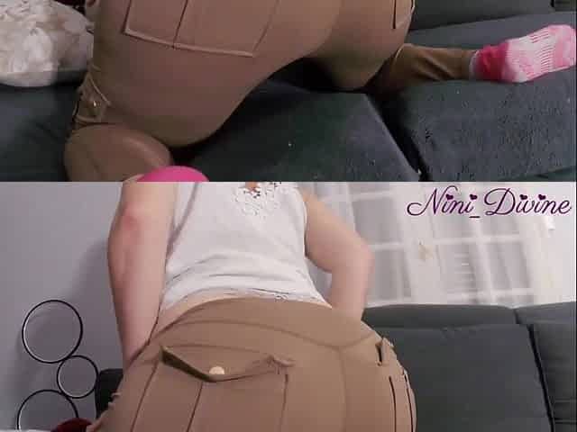 Most excellent Pov blow job and screwing admirable large round butt when coming back from vacation!