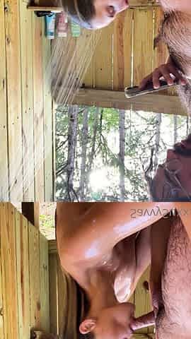 Sexy amateur blonde blowjob amp cumshot HD