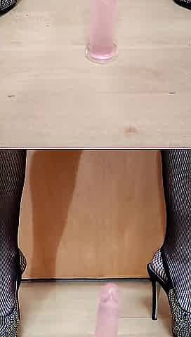 40 year old skinny wife sexually widens her legs in nylons and masturbates her cunt