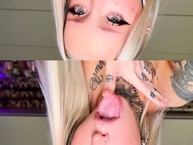 Busty amateur blonde solo