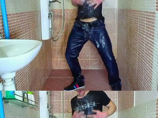 Homo jeans shower fetish 1
