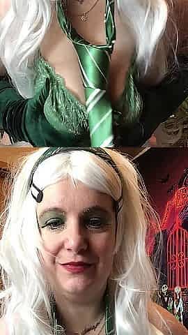 Nymeria Malfoy Draco Malfoy Cosplay, Feather Play, Wand Play and hard climax