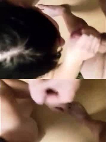 Girl Shares with Friend in Homemade Threesome