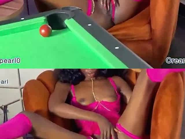 Snooker coach turned me into a pornstar and banged a pink ebony gal