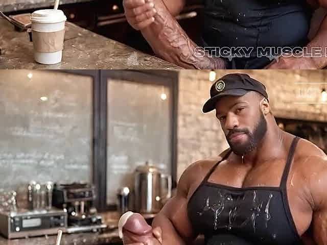 Sticky Muscle Dudes Day 8 Preview, AI-Generated Muscle Boyz, Large Knobs, Large Cum Loads