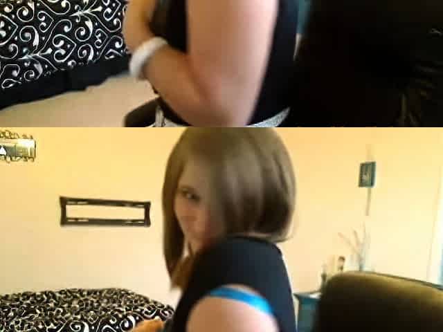 Big-Titted Blonde Babe Plays with Dildo on Webcam