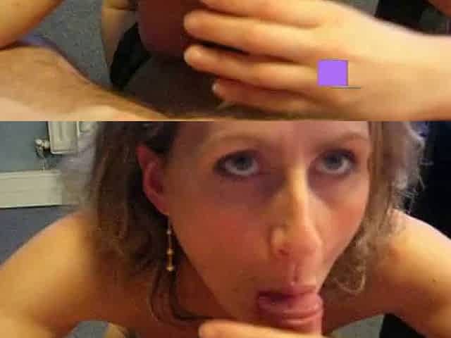 French Amateur Blowjob with European Sandrine