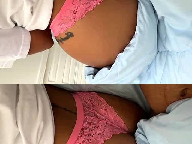 Latina StepSister Shares Bed On Vacation