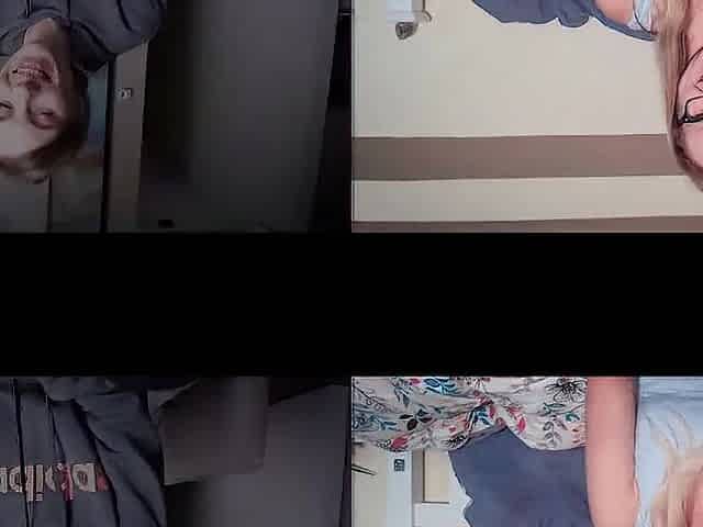 Ersties - Zoom rencounter escalates into soaked lesbo sex date