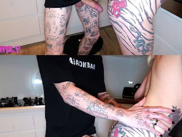 Inked Floozy gets caught screwing bestfriends boyfriend!