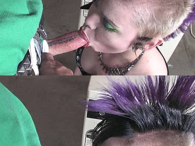 Emo girlfriend gets rough fucked from behind