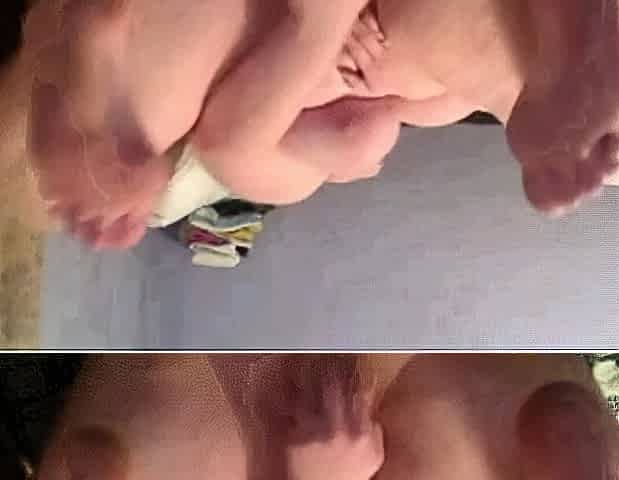 BBW Amateur with Big Tits Squirts on Webcam