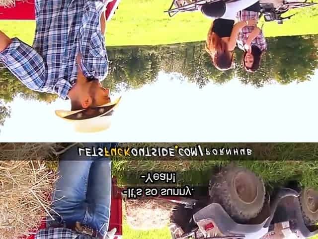 Let's Screw Outside - Cowgirls gets Banged by Cowboy in Outdoor Three-some