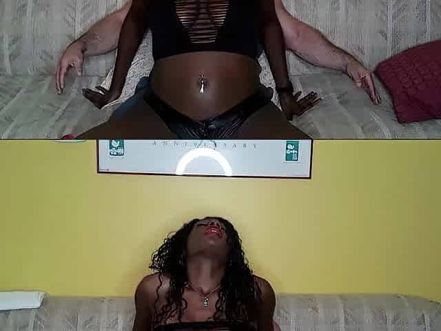 Super hawt black female-dom teases and dry humps Tony to climax