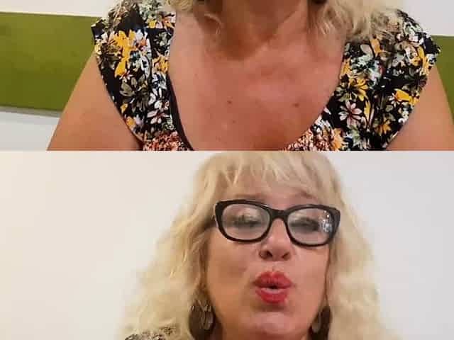 Chubby Blonde MILF Showing Her Big Boobs