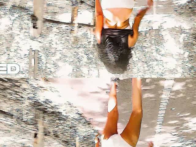 Jungle The Woods Outside Public Bike Trail Solo Female Exhibitionist Yoga Undressed