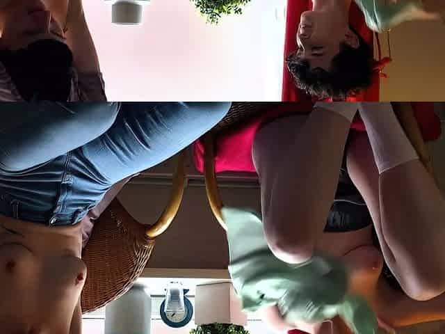 AbbyWinters Alexandra T and Delfine Watching Friend