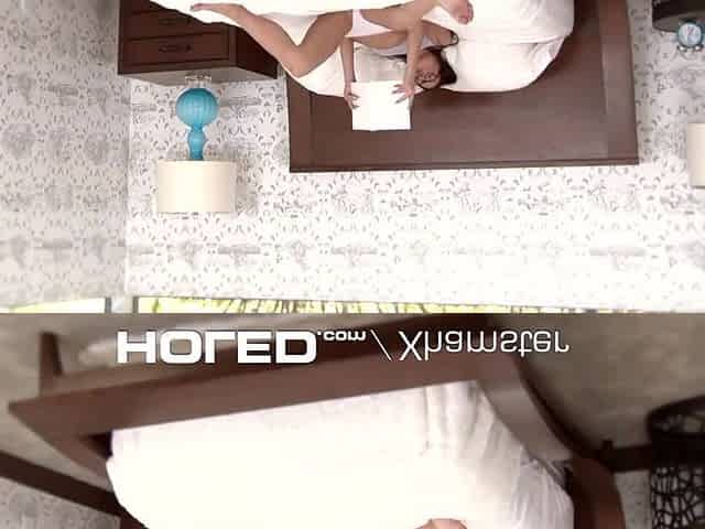 HOLED - Step-brother pounds student Adria Rae's anus