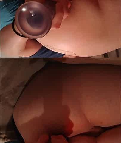 Hawt big beautiful woman likes to take large vibrator up her booty