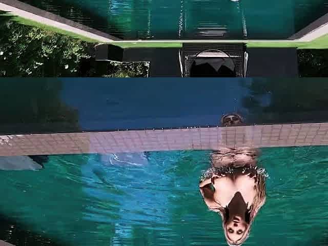 Blonde Milf Kayley Gets Her Sexy Poolside Day Turned Into